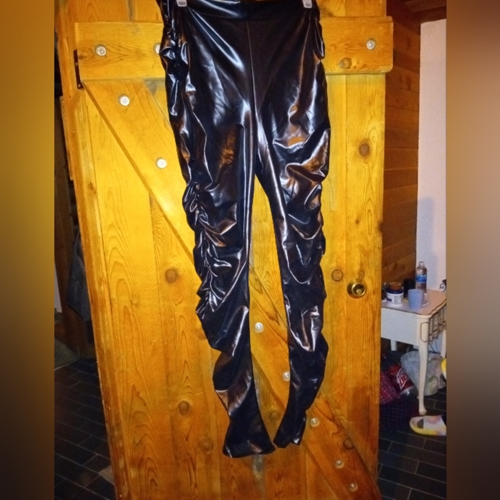 Pleather pants